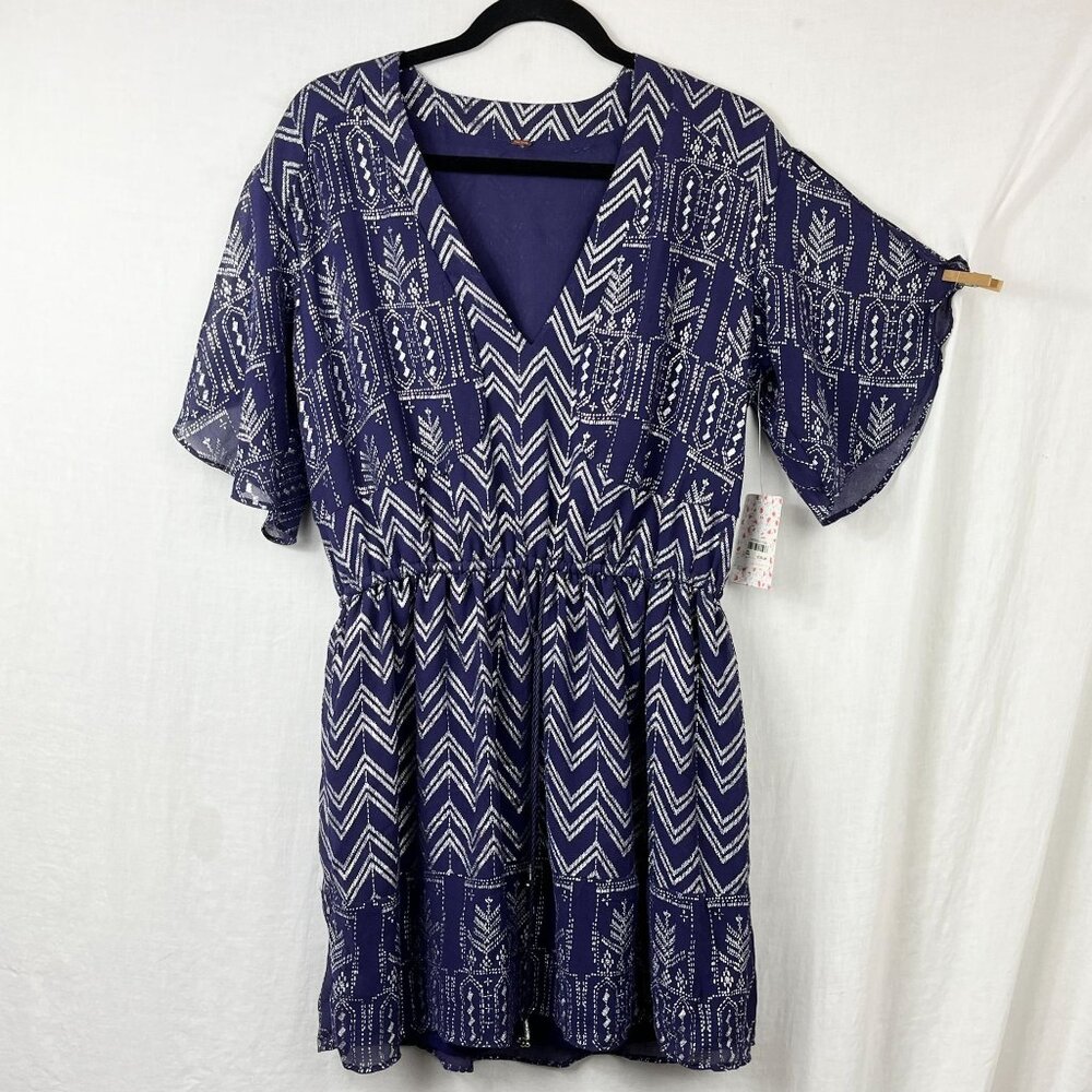 NEW Free People Love‎ Your Chaos Mini Dress Womens Small Bohemian Gypsy Y2K 00s
